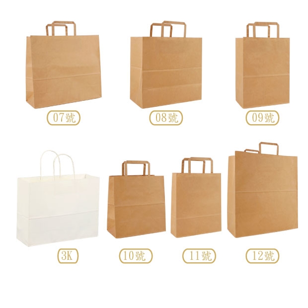 Flat rope white kraft paper bag.jpg